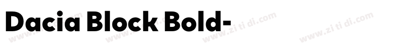Dacia Block Bold字体转换